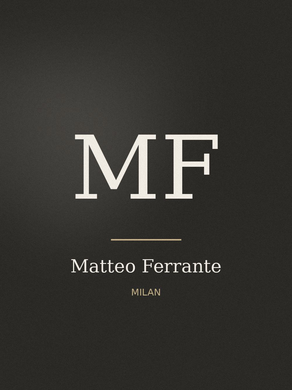 Portrait of Matteo Ferrante
