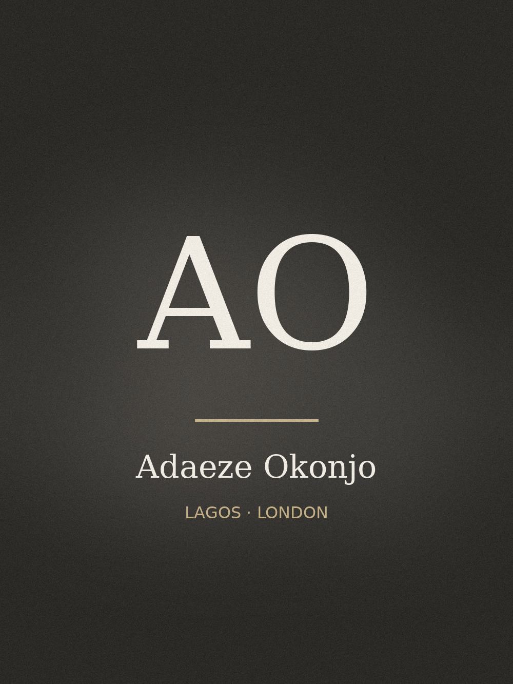 Portrait of Adaeze Okonjo